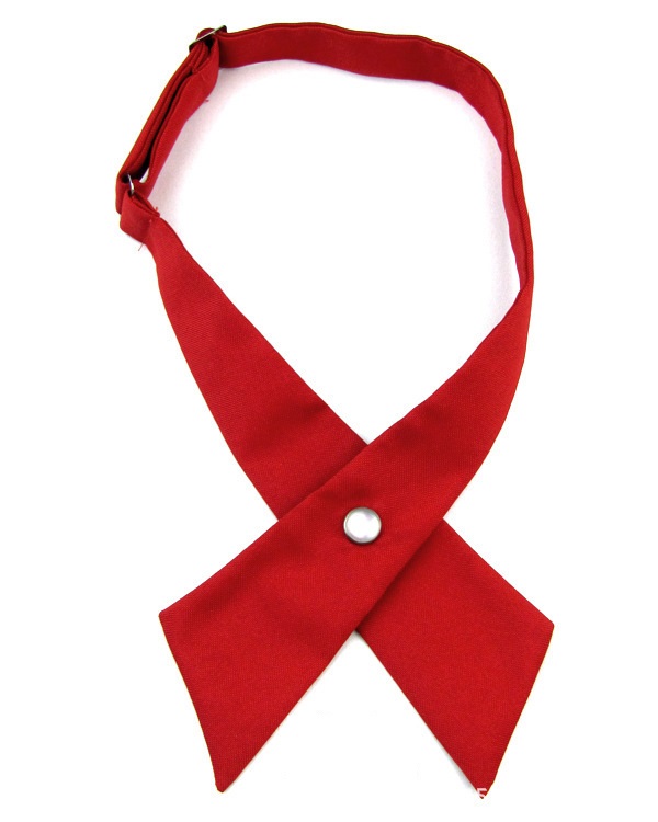 Hot Adjustable Cross Tie Wedding Bowtie bowknot Dailylife Criss-Cross Uniform Tie fashion Black/ Red 2021