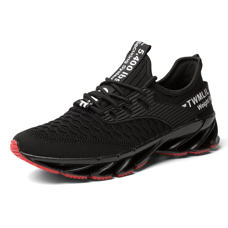 THRILLER men's Spring blade large size sports running shoes breathable fashion all-match casual mesh hollow trend, Black
THRILLER men's Spring blade large size sports running shoes breathable fashion all-match casual mesh hollow trend, Black