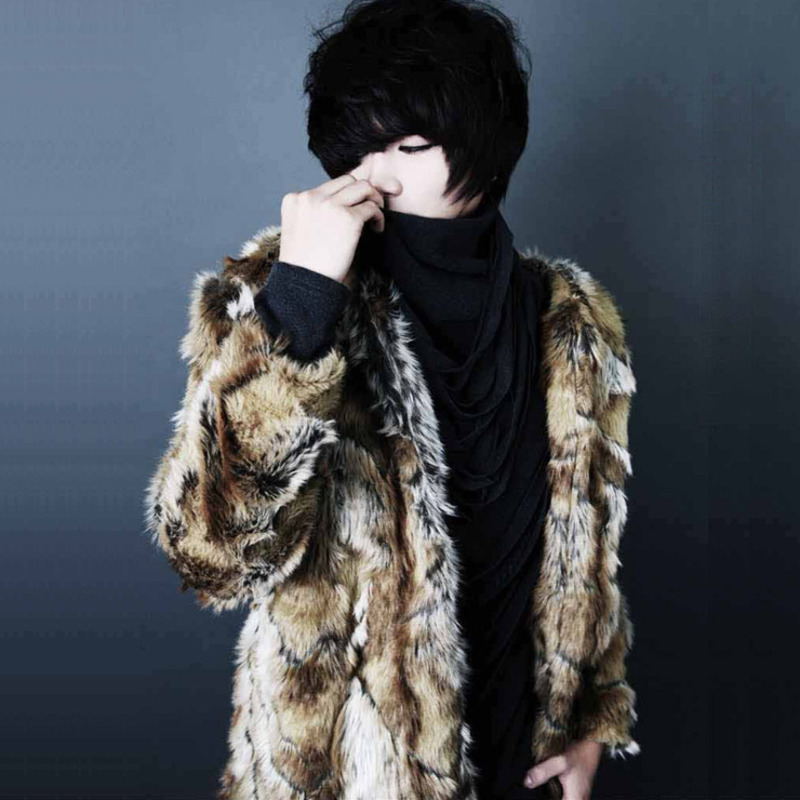 Men's Faux Fur Coat 2021 New Fashion Leopard Print Cardigan Long Sleeve Vintage Winter Coat Trend Oversized Jakcets, Black
Men's Faux Fur Coat 2021 New Fashion Leopard Print Cardigan Long Sleeve Vintage Winter Coat Trend Oversized Jakcets, Black