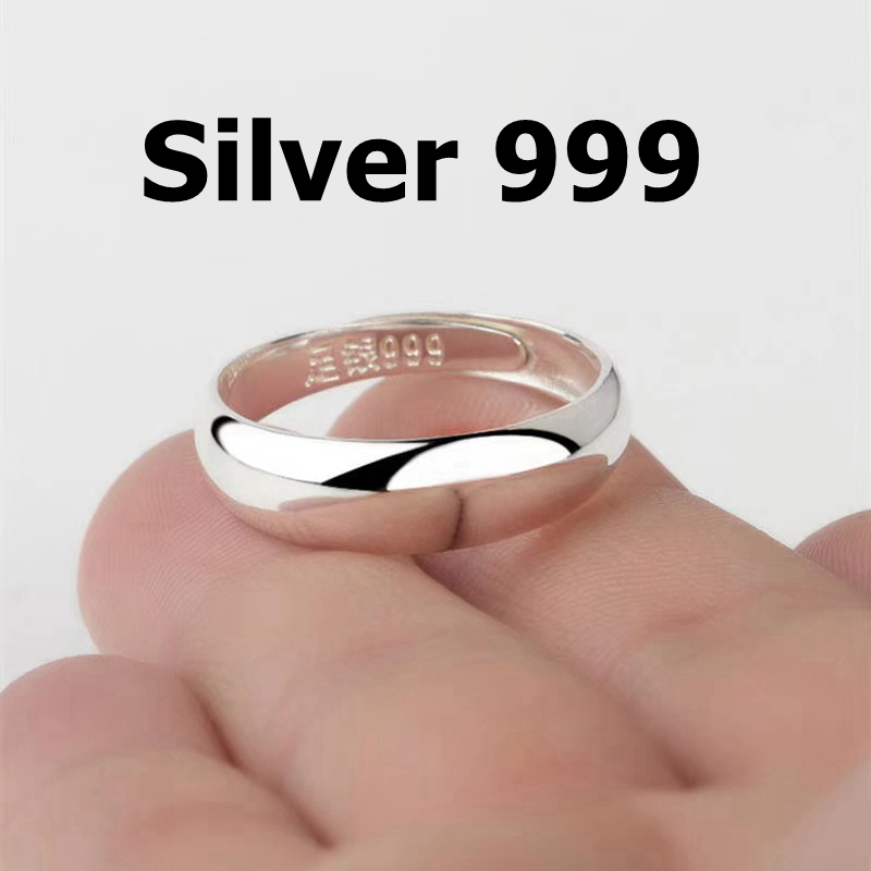 Sterling Silver 999 love rings Smooth Fashion Couple Open Ring with Certificate for Man Woman Lovers
Sterling Silver 999 love rings Smooth Fashion Couple Open Ring with Certificate for Man Woman Lovers