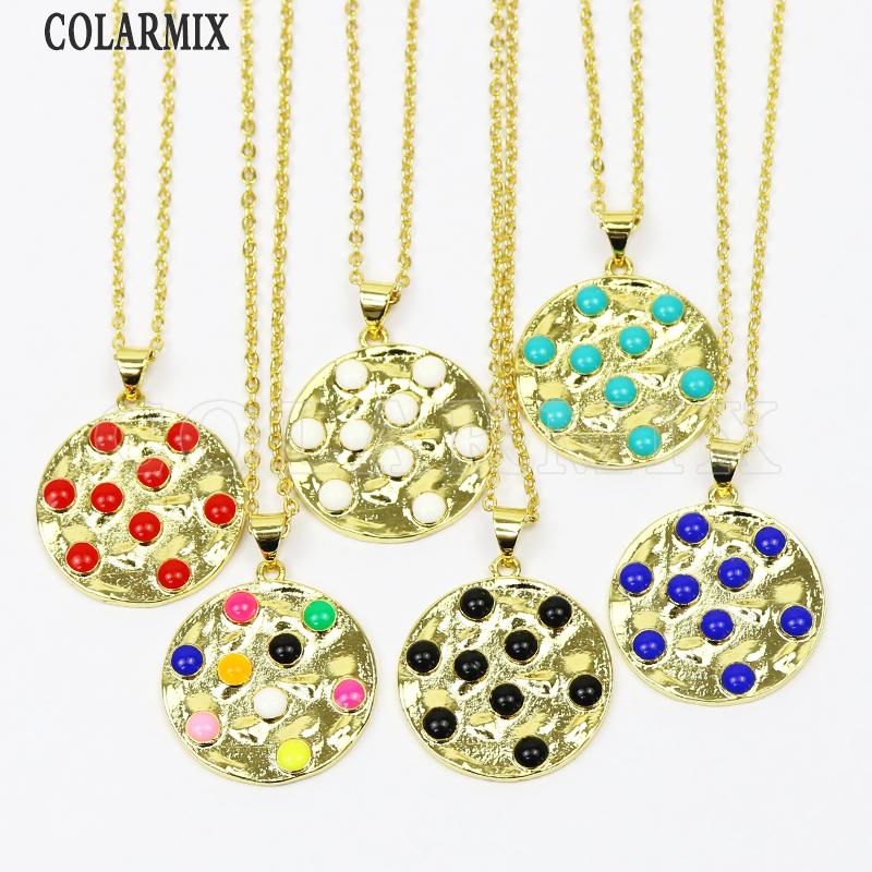 Pendant Necklaces 6 Pcs Enamel Mix Color Necklace Jewelry Slim Chain Accessories 51812
Pendant Necklaces 6 Pcs Enamel Mix Color Necklace Jewelry Slim Chain Accessories 51812