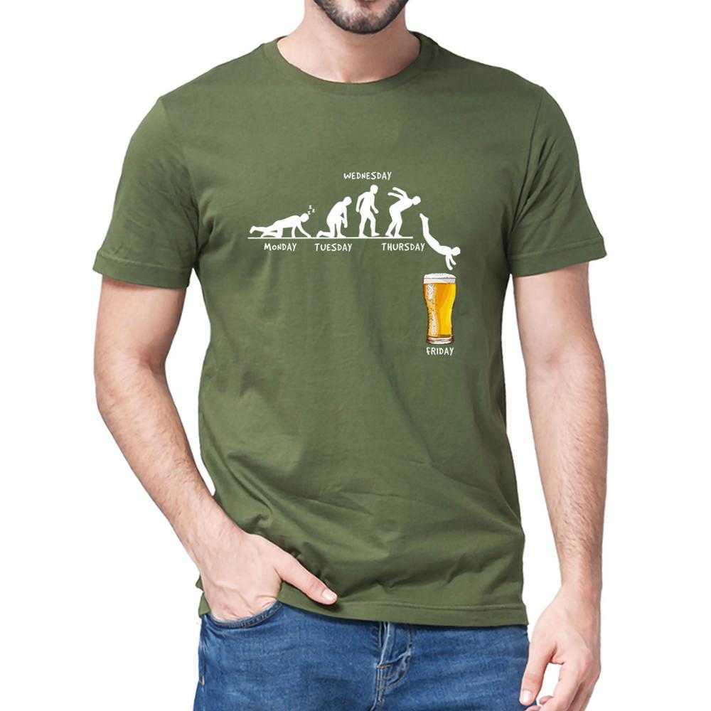 Week Craft Beer T Shirt Men Tops Short Sleeve T-shirt Mans Tshirt 100% Cotton Casual Funny T-Shirts Drunk Tee Alcohol Drinking 210629