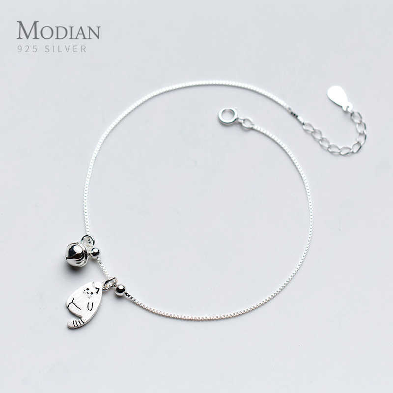 Modian Tiny Cat Bell Animal Bracelet Fashion Chain 925 Sterling Silver Charm Romantic Bracelets Women Jewelry Gift
Modian Tiny Cat Bell Animal Bracelet Fashion Chain 925 Sterling Silver Charm Romantic Bracelets Women Jewelry Gift