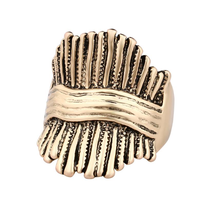 Cluster Rings Hyperbole Jewelry Unique Street Fashion Wire Ring Gold/Silver Color Retro For Women Or Men Wedding Party Gift, Golden;silver
Cluster Rings Hyperbole Jewelry Unique Street Fashion Wire Ring Gold/Silver Color Retro For Women Or Men Wedding Party Gift, Golden;silver
