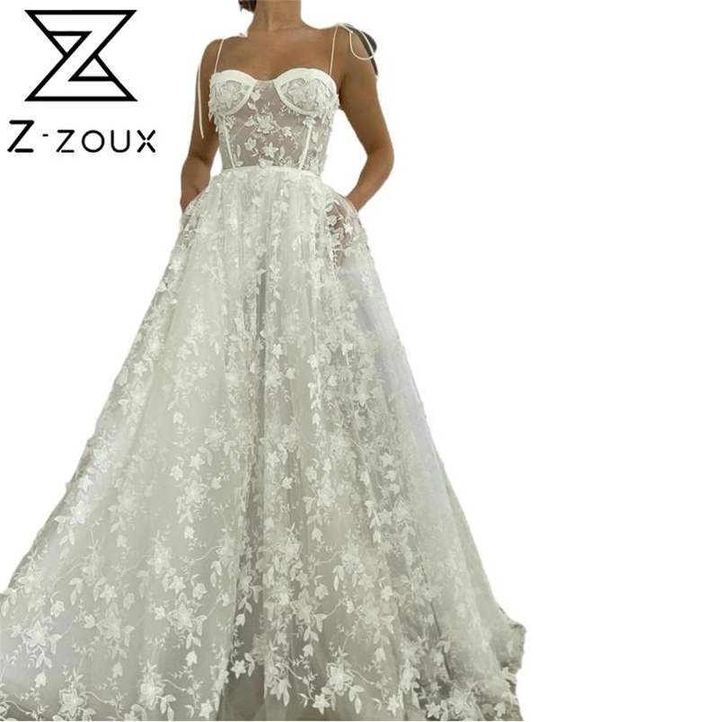 Women Dress Temperament White Lace Sleeveless Backless Spaghetti Strap Maxi es Plus Size Vintage Party es 210513