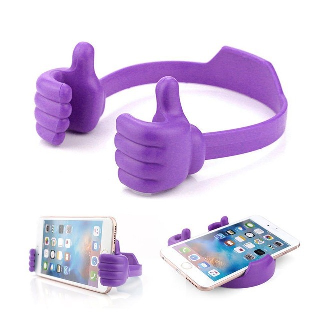Universal Thumb OK Bracket MobilePhone Stand Desktop Mount Plastic Phone Holder Portable For CellPhone Tablet PC 8 Color