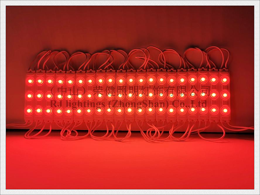 AC 110V 220V input injection LED module light 75mmX14mmX8mm SMD 2835 3 LED 1.8W IP65 waterproof