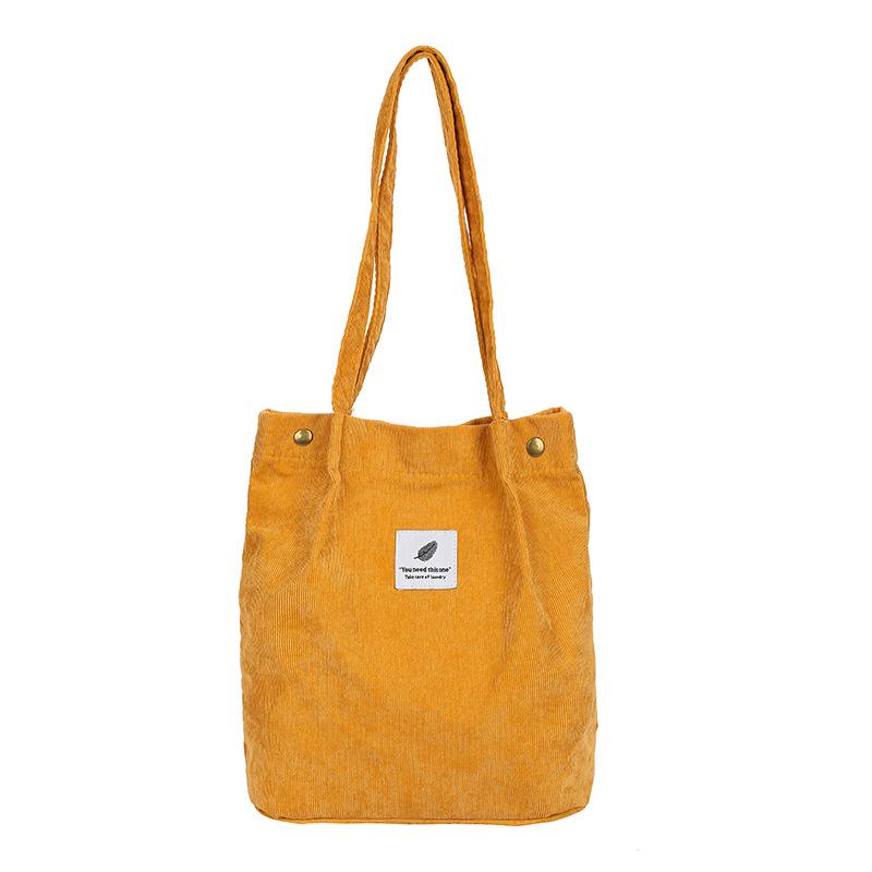 Shopping Bags 2021 Women Corduroy Canvas Tote Ladies Casual Shoulder Bag Foldable Reusable Beach Female Cotton Cloth Handbag, White
Shopping Bags 2021 Women Corduroy Canvas Tote Ladies Casual Shoulder Bag Foldable Reusable Beach Female Cotton Cloth Handbag, White