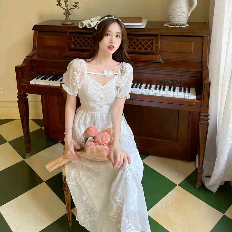 Casual Dresses Vestido retrô estampado de princesa, vestido branco chiffon com laço, manga bufante, elegante, comprimento médio, verão, novo, WDE2, 1# shoe box
Casual Dresses Vestido retrô estampado de princesa, vestido branco chiffon com laço, manga bufante, elegante, comprimento médio, verão, novo, WDE2, 1# shoe box