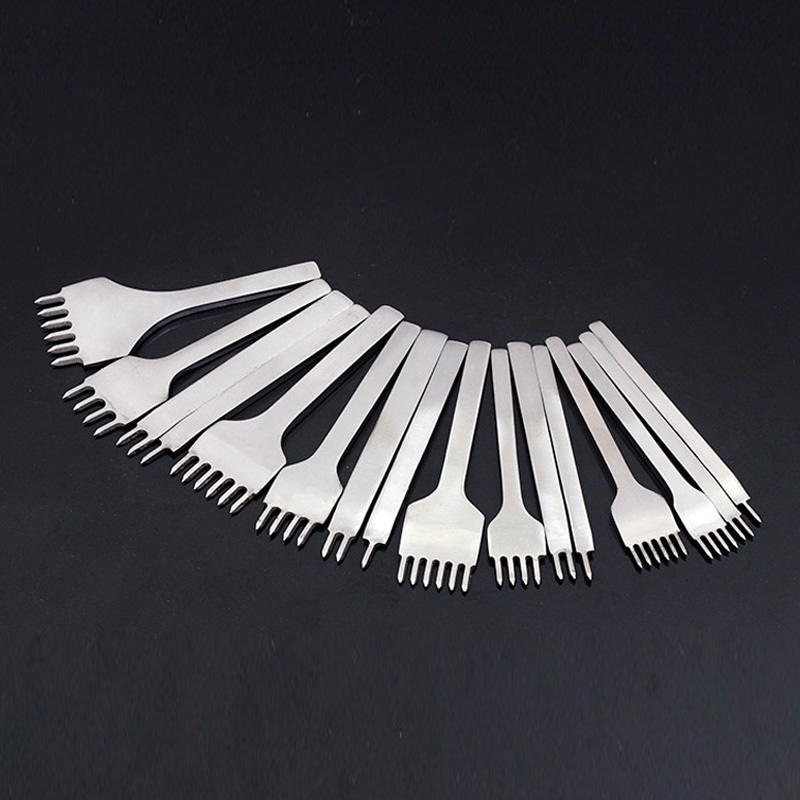 Hole Punches Handmade Leather Tool Home Sewing 1 Pcs Punching Lacing Stitching Punch 3/4/5/6mm Leather Craft Tools 1/2/4/6 Prong