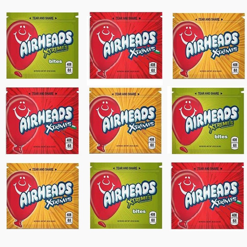 Pouch Airheads Edibles Bag Skittles Starburst Gummies Warheads Pack Zipper Smell Proof Mylar Bags Small Resealable Packing Package Packaging Baribo Bites Xtremes
Pouch Airheads Edibles Bag Skittles Starburst Gummies Warheads Pack Zipper Smell Proof Mylar Bags Small Resealable Packing Package Packaging Baribo Bites Xtremes