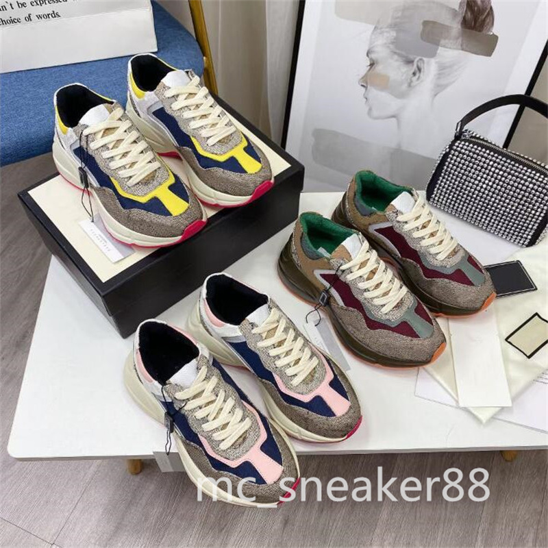 2021 Designer Rhyton Sneakers shoes Beige Men women Trainers Vintage Luxury Chaussures Ladies Shoe Design casual Sneaker size 35-46
2021 Designer Rhyton Sneakers shoes Beige Men women Trainers Vintage Luxury Chaussures Ladies Shoe Design casual Sneaker size 35-46