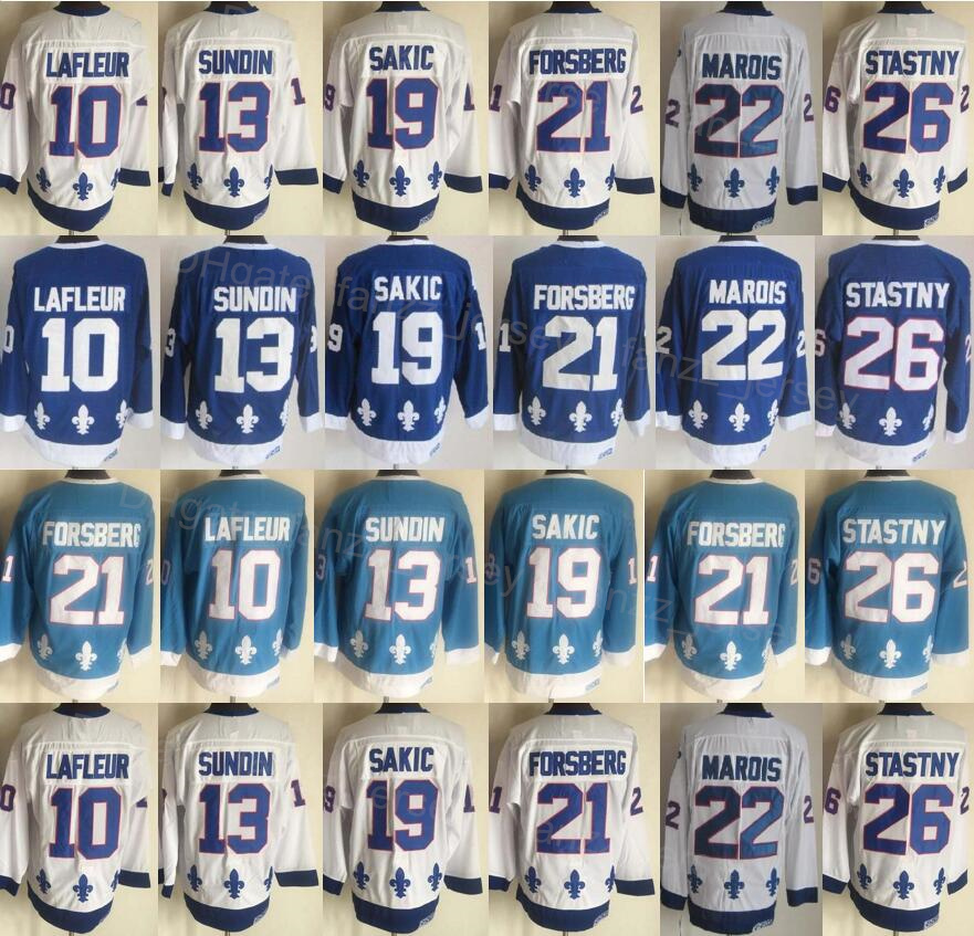 Men Retro Ice Hockey Vintage 21 Peter Forsberg Jersey 26 Peter Stastny 10 Guy Lafleur 13 Mats Sundin 19 Joe Sakic CCM Home Navy Blue White Breathable Stitched KuiBeiKe, 10 blue
Men Retro Ice Hockey Vintage 21 Peter Forsberg Jersey 26 Peter Stastny 10 Guy Lafleur 13 Mats Sundin 19 Joe Sakic CCM Home Navy Blue White Breathable Stitched KuiBeiKe, 10 blue