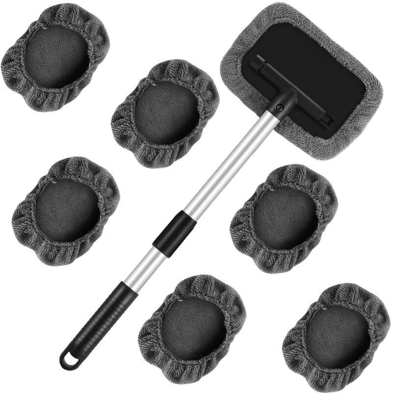 Car Sponge 8pcs Windshield Glass Cleaning Tool Window Brush Wiper With Extendable Handle And Washable Reusable Microfiber Cloth Auto
Car Sponge 8pcs Windshield Glass Cleaning Tool Window Brush Wiper With Extendable Handle And Washable Reusable Microfiber Cloth Auto