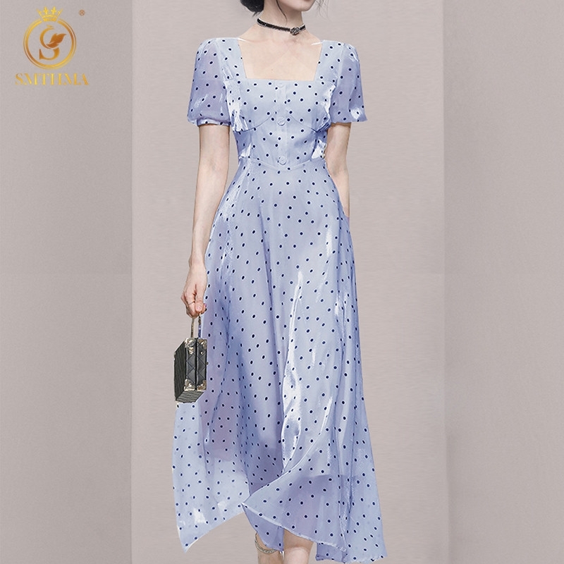 Retro Square Collar Polka Dot Print Women Dress Ladies Short Sleeve Summer A Line Party Vestidos De 210520, Picture color
Retro Square Collar Polka Dot Print Women Dress Ladies Short Sleeve Summer A Line Party Vestidos De 210520, Picture color