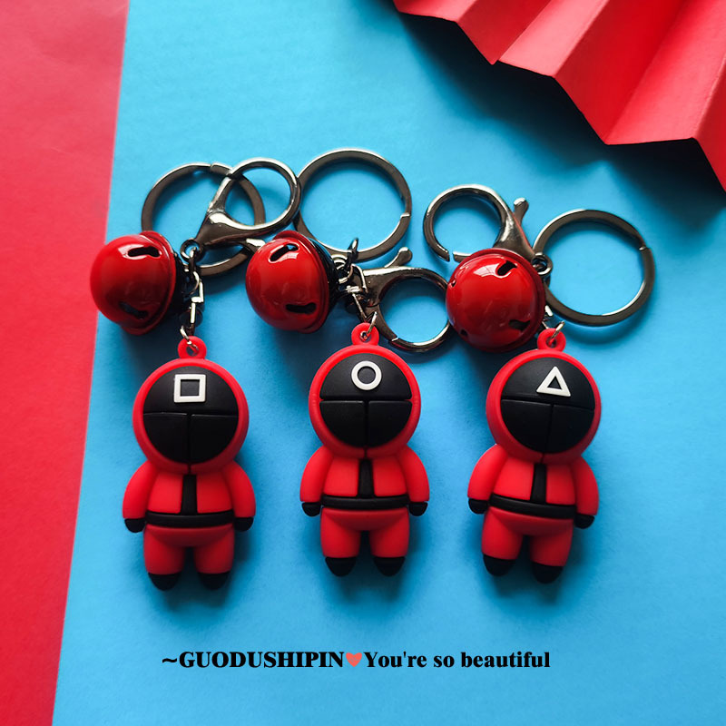 Squid Game Keychain Soldier Party Favor Spopular Series Are Still Missing Your KeychainS 3D Mini Doll Figurine Key Ring Car Backpack Pendant
Squid Game Keychain Soldier Party Favor Spopular Series Are Still Missing Your KeychainS 3D Mini Doll Figurine Key Ring Car Backpack Pendant