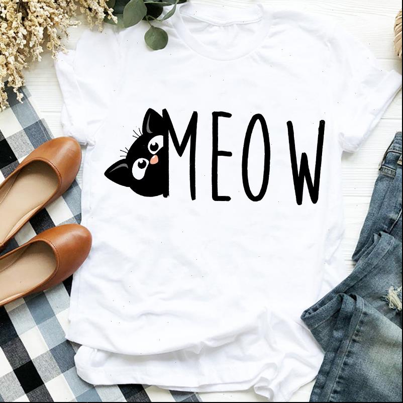 casual cat letter funny 90s womens t shirts style cute print tee clothes female graphic, White
casual cat letter funny 90s womens t shirts style cute print tee clothes female graphic, White
