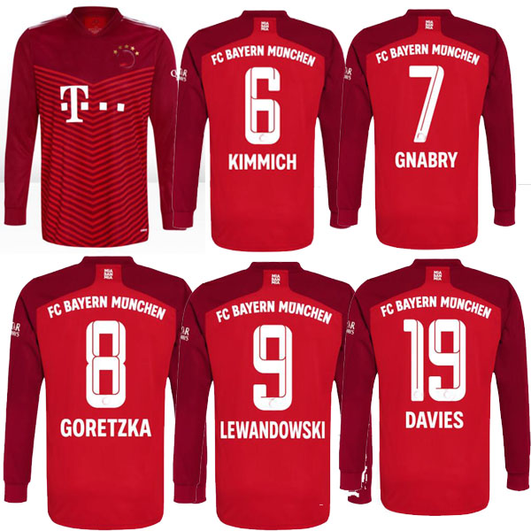 21 22 Bayern Special Munich Long sleeve soccer JerseyS away home KIMMICH LEWANDOWSKI 2022 2021 D. Costa men kids celebrates the club's treble niform finals, Ls home man 2
21 22 Bayern Special Munich Long sleeve soccer JerseyS away home KIMMICH LEWANDOWSKI 2022 2021 D. Costa men kids celebrates the club's treble niform finals, Ls home man 2