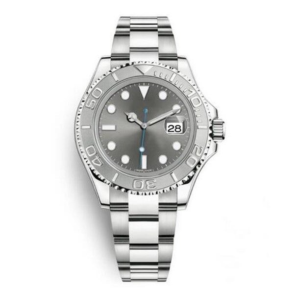 Men's Watch Yacht Style 40mm Silver Dial Master Automatic Mechanical Hardlex Glass Classic Model Folding Buckle Clasp WristWatch 165, Blue
Men's Watch Yacht Style 40mm Silver Dial Master Automatic Mechanical Hardlex Glass Classic Model Folding Buckle Clasp WristWatch 165, Blue