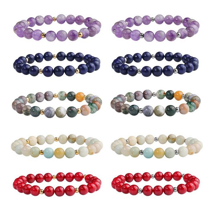 8mm Beaded Strands Bracelet Natural Stone Healing Crystal Stretch Bead Bracelets Women Men Handmade Gemstone Jewelry
8mm Beaded Strands Bracelet Natural Stone Healing Crystal Stretch Bead Bracelets Women Men Handmade Gemstone Jewelry