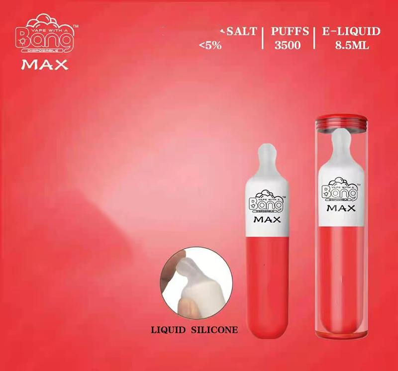 Bang Max Disposable Cigarettes 3500 Puffs 8.0ml Capacity 10 Colors Available Liquid Silicone With Gift Box VS XXL Puff Bar Plus
Bang Max Disposable Cigarettes 3500 Puffs 8.0ml Capacity 10 Colors Available Liquid Silicone With Gift Box VS XXL Puff Bar Plus