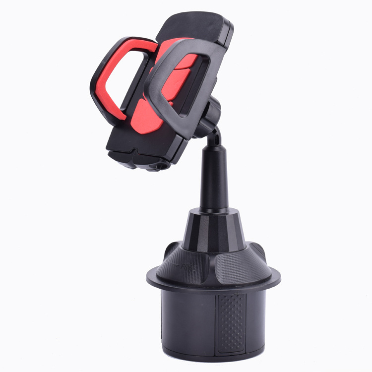 360 Degree Car Cup Holder Mobile Phone Mount Adjustable Angle Height Stand for IPhone Samsung Cellphone