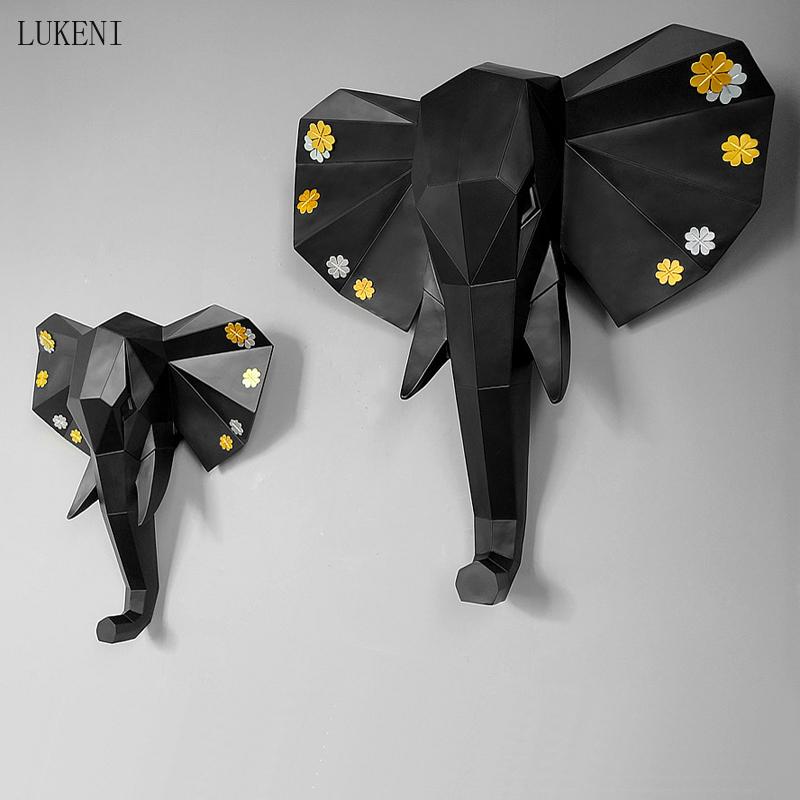 Nordic Geometric Elephant Head Wall Decoration Hanging Living Room Bar Background Three-dimensional Animal Decorative Objects & Figurines
Nordic Geometric Elephant Head Wall Decoration Hanging Living Room Bar Background Three-dimensional Animal Decorative Objects & Figurines