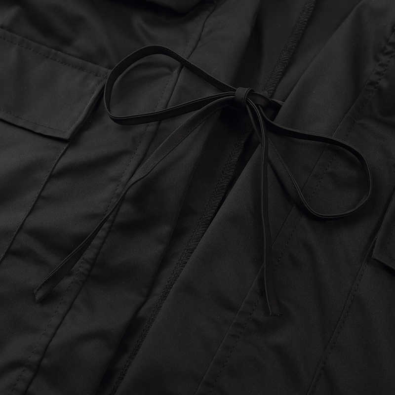 Japanese Kimono Jacket Zipper Pockets Hip Hop Men Black Jacket Streetwear Harajuku Japan Style Cardigan Jacket Kimono 210818