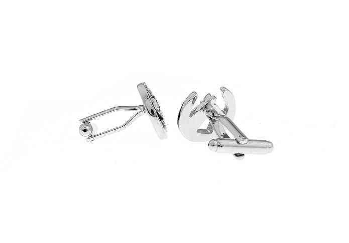 Men's Horse Head Cuff Link Copper Material Black Color G1126