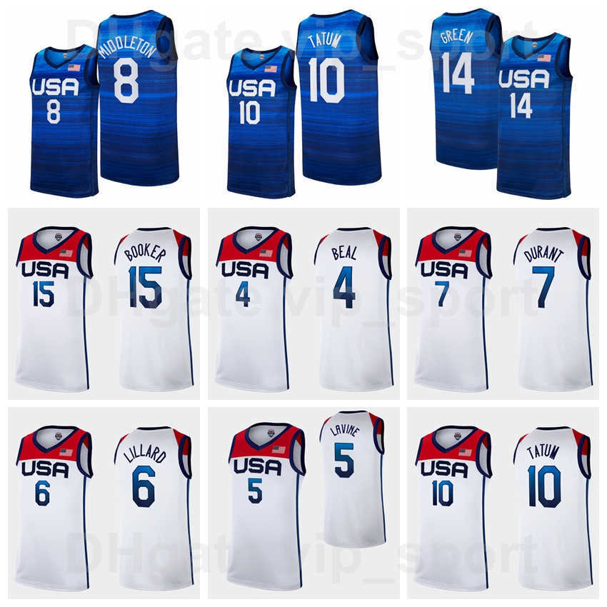 Men US Basketball 2020-20 Tokyo Summer Olympics 15 Devin Booker Jersey 10 Jayson Tatum 5 Zach LaVine 14 Draymond Green 11 Kevin Love 12 Jrue, 4 white
Men US Basketball 2020-20 Tokyo Summer Olympics 15 Devin Booker Jersey 10 Jayson Tatum 5 Zach LaVine 14 Draymond Green 11 Kevin Love 12 Jrue, 4 white