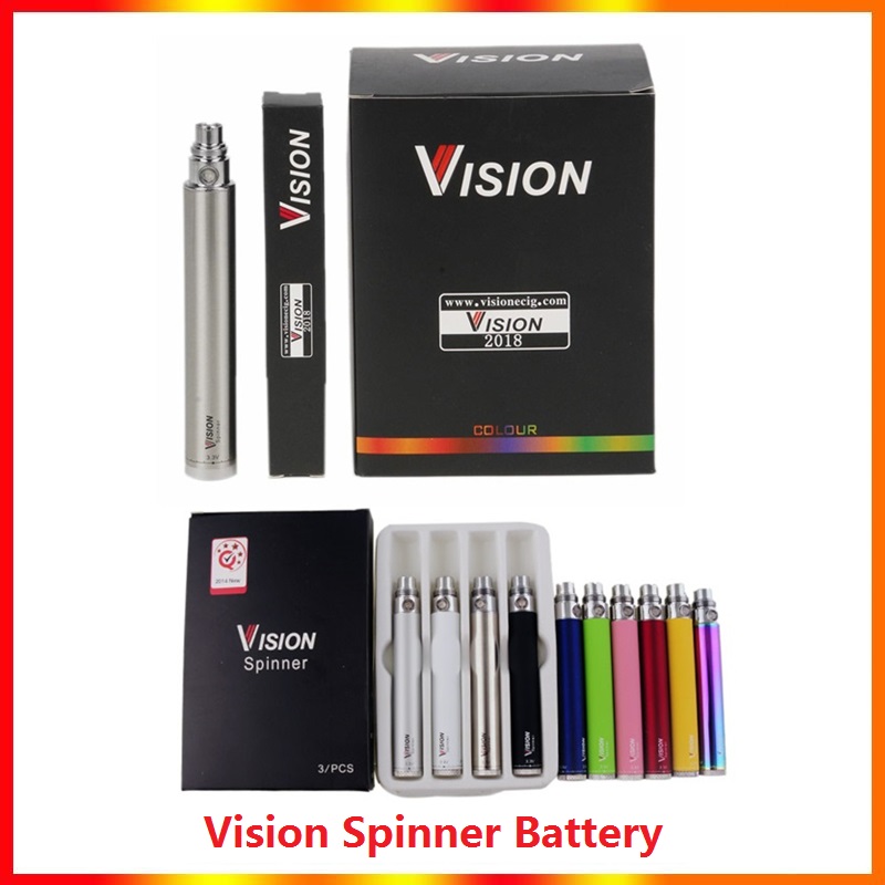 Vision Spinner electronic cigarette ego c 3.3-4.8V Variable Voltage VV battery 650 900 1100 1300mAh e cigs ego Cartridges atomizers
Vision Spinner electronic cigarette ego c 3.3-4.8V Variable Voltage VV battery 650 900 1100 1300mAh e cigs ego Cartridges atomizers