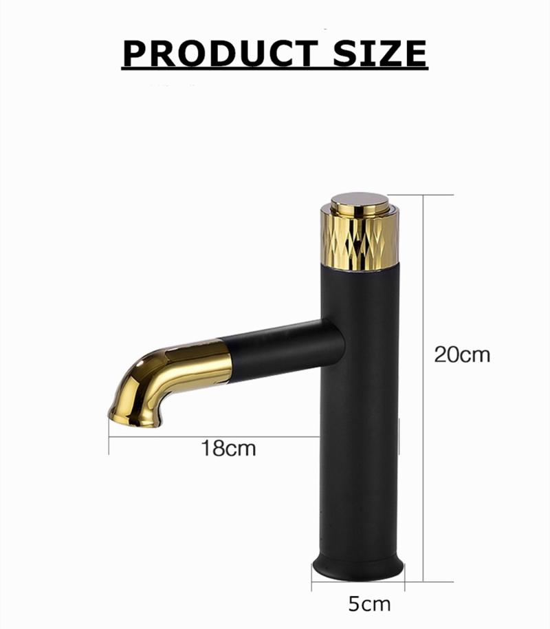 Modern Bathroom Basin Waterfall Tap Press Memory Thermostatic Faucet Gold Black Deck Mounted Cold And Water Mixer Sink Faucets