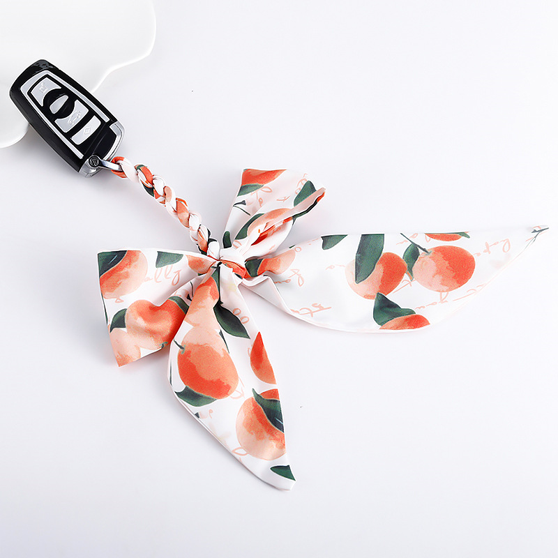 Women Woven Silk Scarf Keychain Bag Purse Charms Car Key Chain Bow Lanyards Ring Fashion Holder
Women Woven Silk Scarf Keychain Bag Purse Charms Car Key Chain Bow Lanyards Ring Fashion Holder