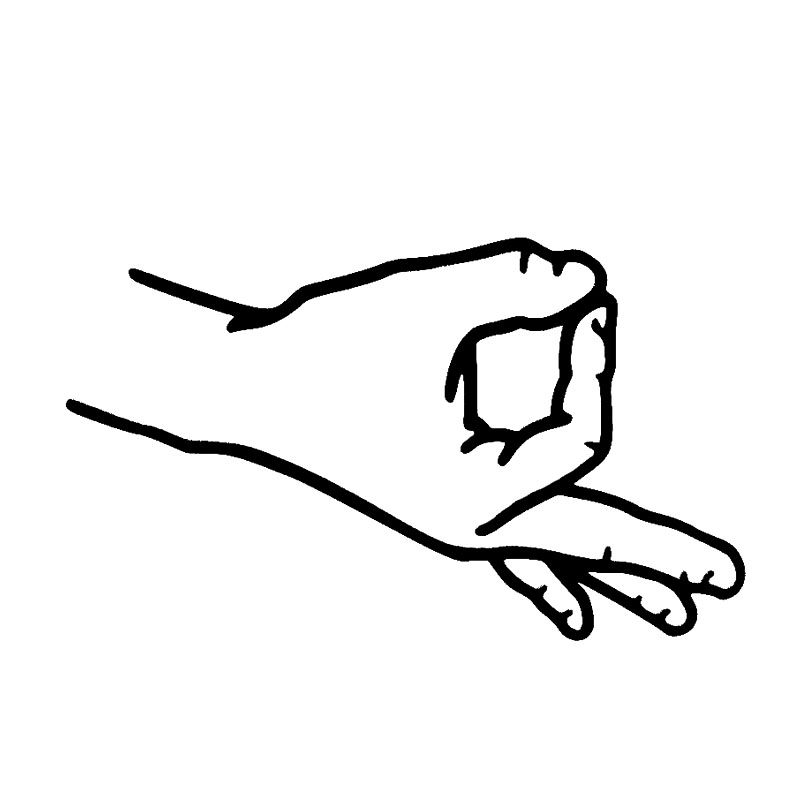 15.3*9.1CM Interesting Pack Circle Game Hand Finger Car Sticker High Quality Vinyl Decoration