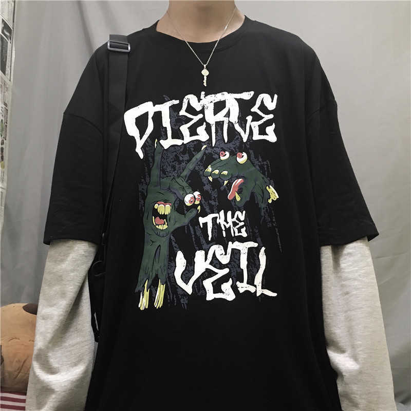 Autumn Korea ins Harajuku streetwear hip hop BF spoof vintage cartoon print loose fake two casual female long-sleeved T-shirt 210608, Gray
Autumn Korea ins Harajuku streetwear hip hop BF spoof vintage cartoon print loose fake two casual female long-sleeved T-shirt 210608, Gray