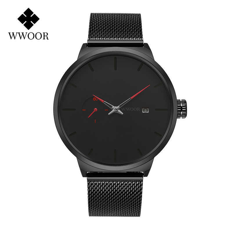 WWOOR Fashion Black Watch For Men Top Brand Stainless Steel Quartz Wrist Watch Men Minimalism Casual Clock Relogio Masculino 210603, Blue
WWOOR Fashion Black Watch For Men Top Brand Stainless Steel Quartz Wrist Watch Men Minimalism Casual Clock Relogio Masculino 210603, Blue