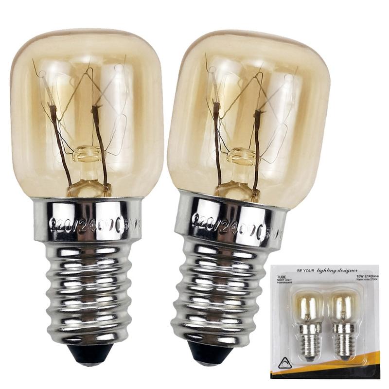 Other Lighting Bulbs & Tubes 2pcs 220V E14 300 Degree High Temperature Resistant Microwave Oven Bulb Cooker Lamp 15/25W Drop