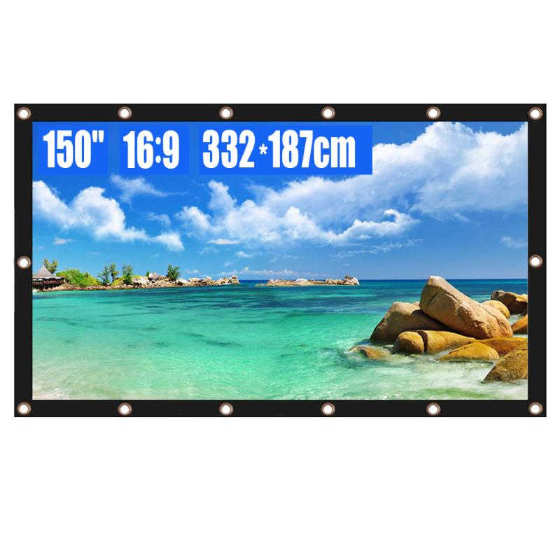 Projection Screens Projector Screen 150 Inch 16:9 HD Foldable Anti-Crease Portable Movies For Home Theater Office Outdoor Indoor
Projection Screens Projector Screen 150 Inch 16:9 HD Foldable Anti-Crease Portable Movies For Home Theater Office Outdoor Indoor