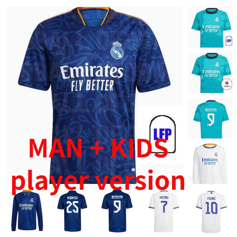 2021 2022 Real Madrid Soccer Jerseys ASENSIO CASEMIRO MARCELO JAMES MODRIC JOVIC RAMOS HAZARD BENZEMA football men women shirt S-4XL
2021 2022 Real Madrid Soccer Jerseys ASENSIO CASEMIRO MARCELO JAMES MODRIC JOVIC RAMOS HAZARD BENZEMA football men women shirt S-4XL