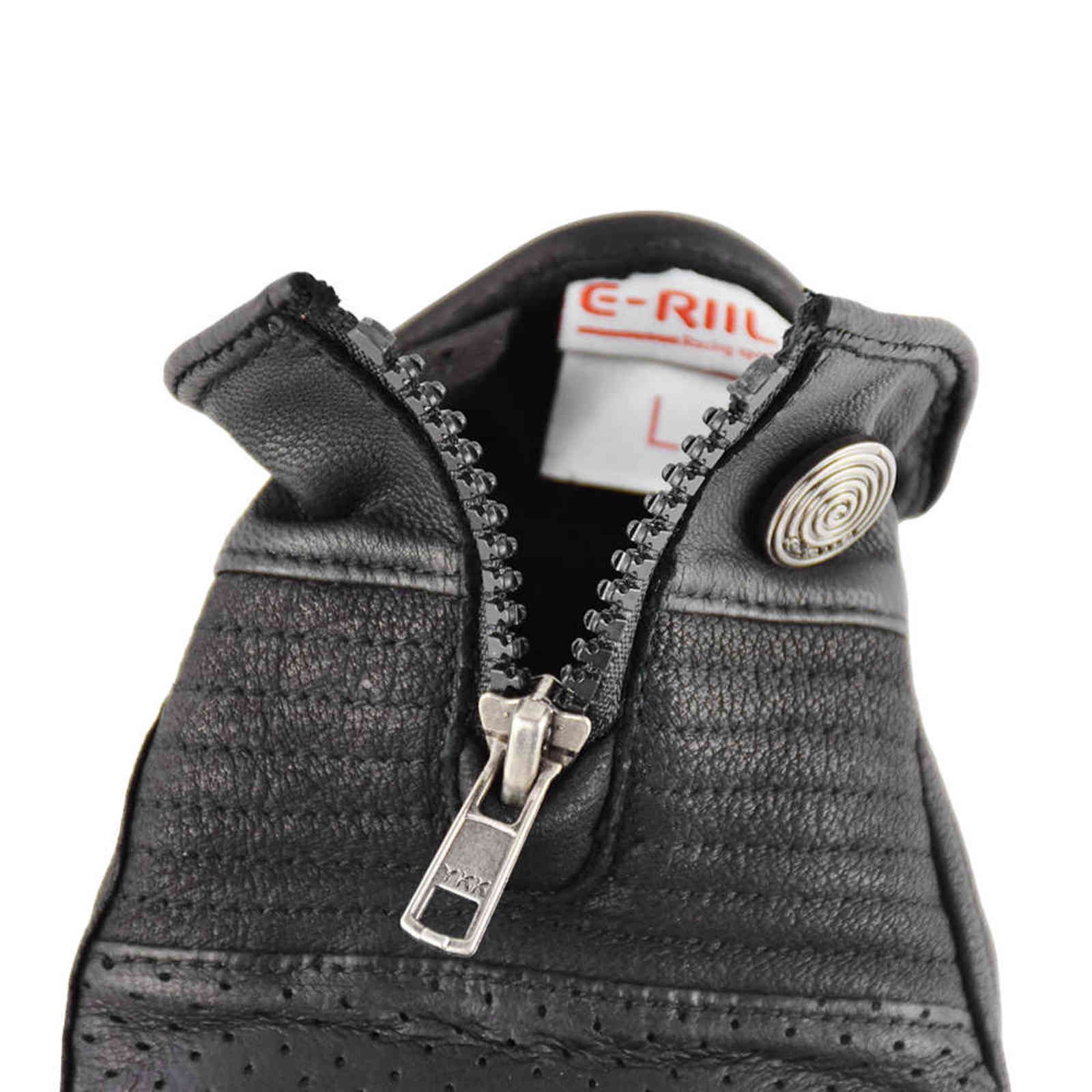 80s Retro Motorcycle Riding Gloves Leather Anti-drop &Wear-resistant Motocross Full Finger Real Moto Men 211124