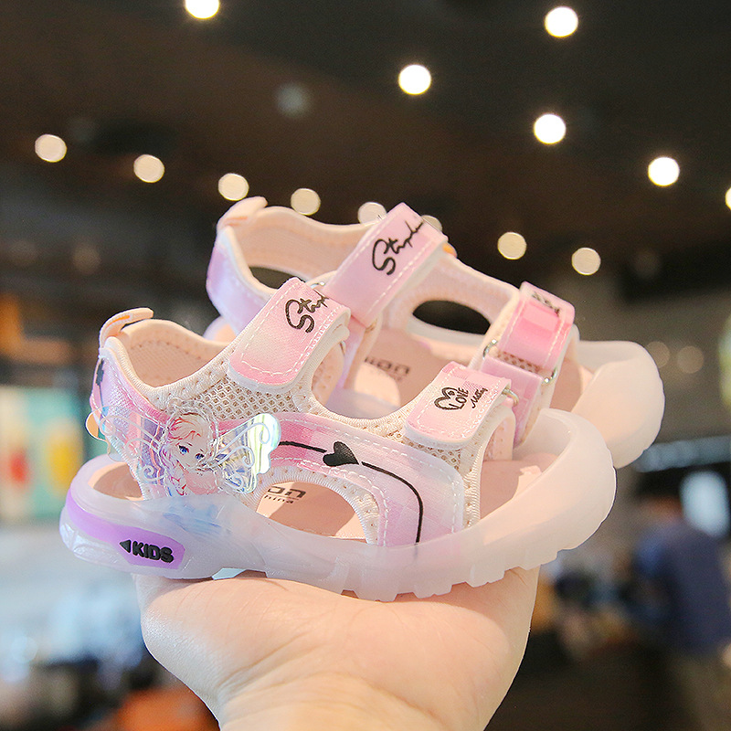 Size 21-30 Children Princess Soft Sole Beach Sandals Girls Anti-kick Casual Velcro Shoes Kids Non-slip Light Baby Toddler Sandal, Black
Size 21-30 Children Princess Soft Sole Beach Sandals Girls Anti-kick Casual Velcro Shoes Kids Non-slip Light Baby Toddler Sandal, Black