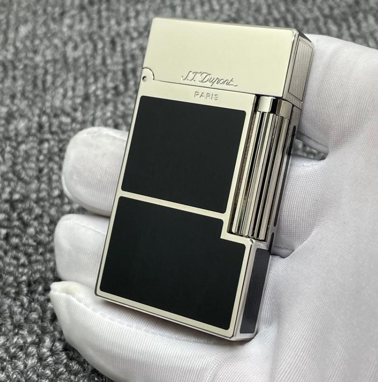 ST lighter bright sound gift with adapter luxury men accessories gold silver pattern for boyfriend gift 111912221I3612388 Best quality w250415