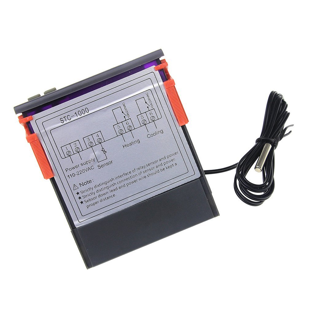 STC-1000 Dual Output Led Digital Temperature Controller Thermostat Portable Cooling Thermostat