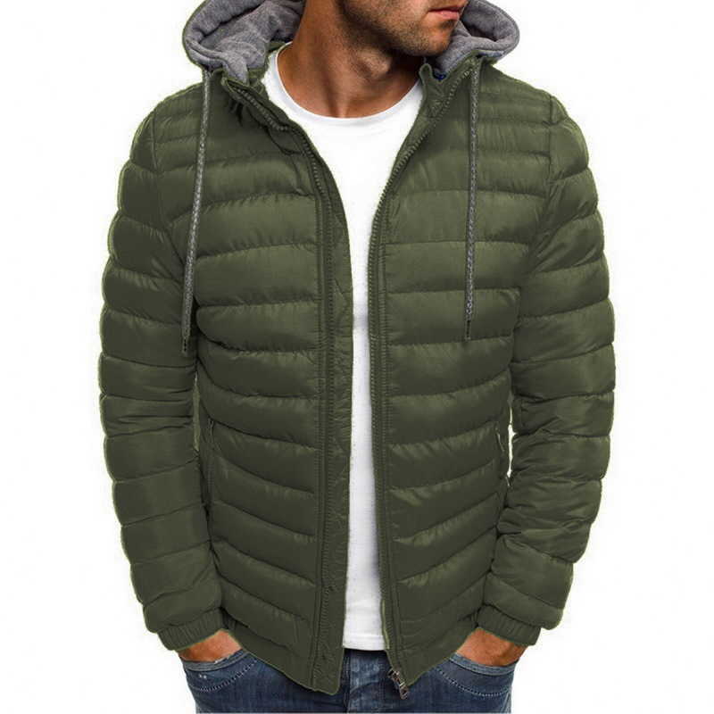 Mens Fashion Winter Hooded Jackets Coat Padded Thicken Warm Lightweight Parkas Males Solid Color Windproof Jackets T200117, Navy blue
Mens Fashion Winter Hooded Jackets Coat Padded Thicken Warm Lightweight Parkas Males Solid Color Windproof Jackets T200117, Navy blue