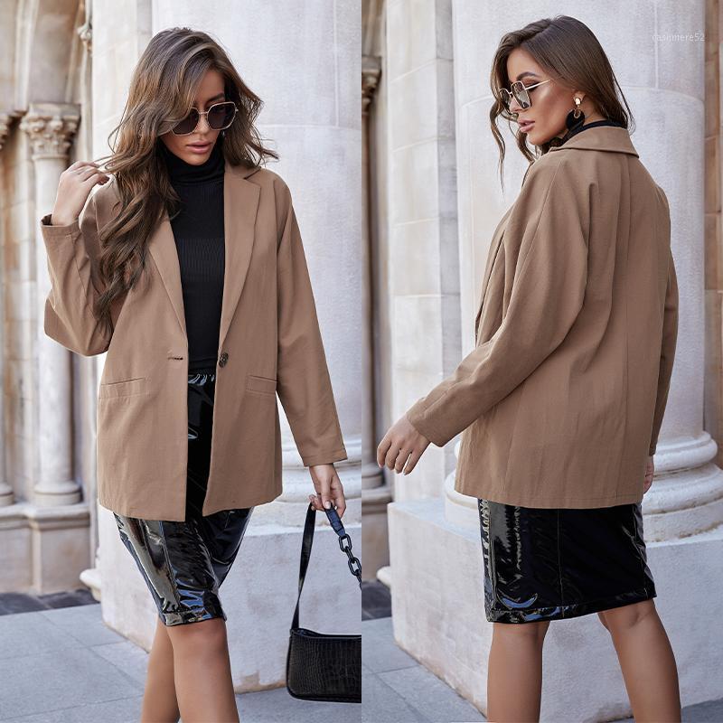 Autumn Long Sleeved Solid Color Coat For Women Causal Style Single Button Tops 054 Women' Jackets, Khaki
Autumn Long Sleeved Solid Color Coat For Women Causal Style Single Button Tops 054 Women' Jackets, Khaki
