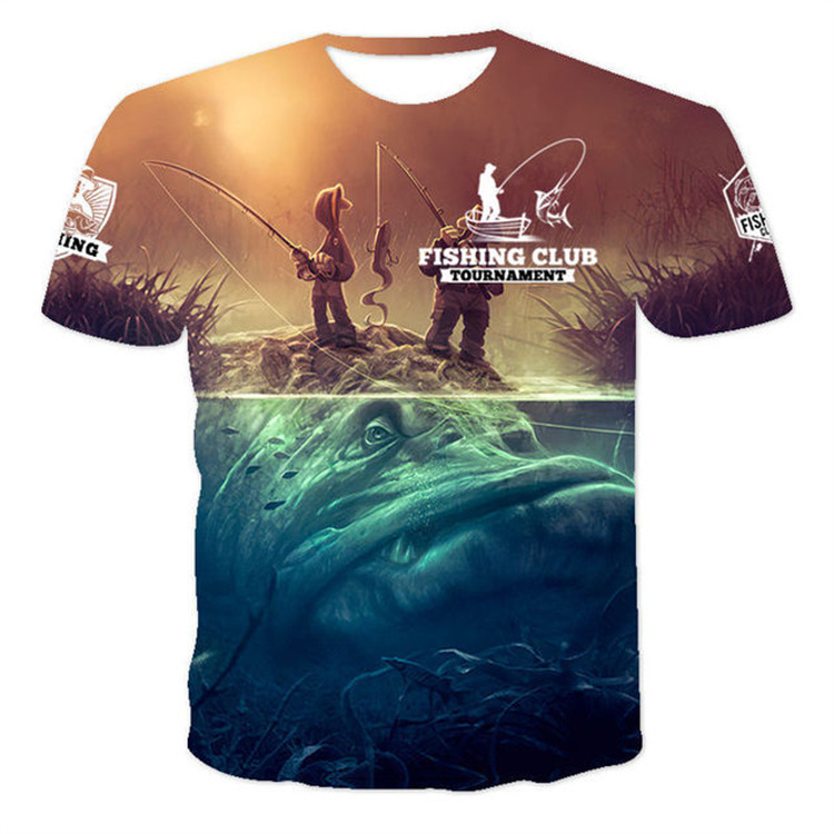 2021 summer camping fishing suit digital print t-shirt men's casual street trend t-shirtt3x5, White;black
2021 summer camping fishing suit digital print t-shirt men's casual street trend t-shirtt3x5, White;black