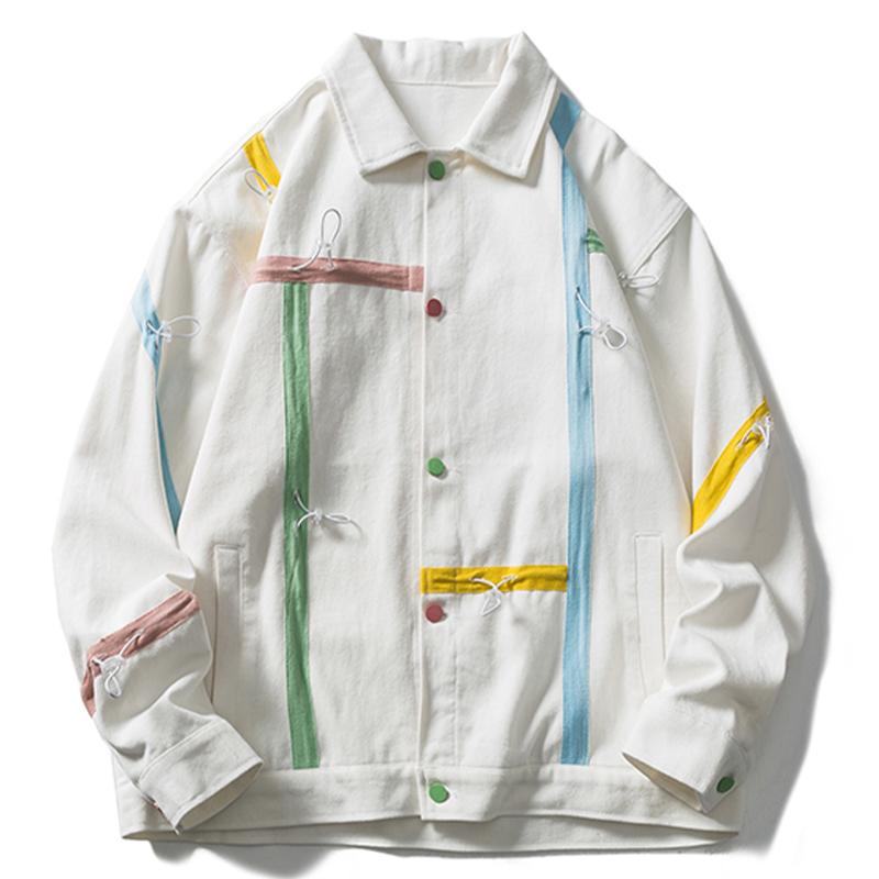 Men' Jackets LACIBLE Hip Hop Streetwear Retro Drawstring Stripes Cargo Jacket Coat Men 2021 Autumn Harajuku Casual Outwear Tops White, One
Men' Jackets LACIBLE Hip Hop Streetwear Retro Drawstring Stripes Cargo Jacket Coat Men 2021 Autumn Harajuku Casual Outwear Tops White, One