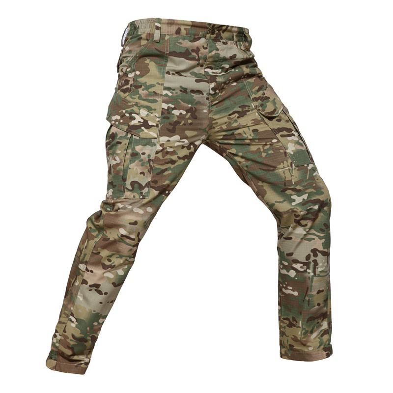 Men's Quick-Dry Tactical Pants Lightweight Waterproof Outdoor Hiking Mountain With Elastic Waistband