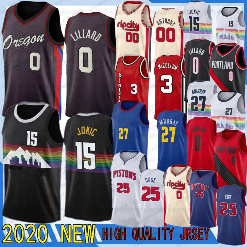 CJ 3 McCollum Nikola 15Jokic Damian 0 Lillard jersey free Derrick 25 Rose 27 Murray 00 Anthony 2021 NCAA NEW basketball jesreys + shirts 
CJ 3 McCollum Nikola 15Jokic Damian 0 Lillard jersey free Derrick 25 Rose 27 Murray 00 Anthony 2021 NCAA NEW basketball jesreys + shirts