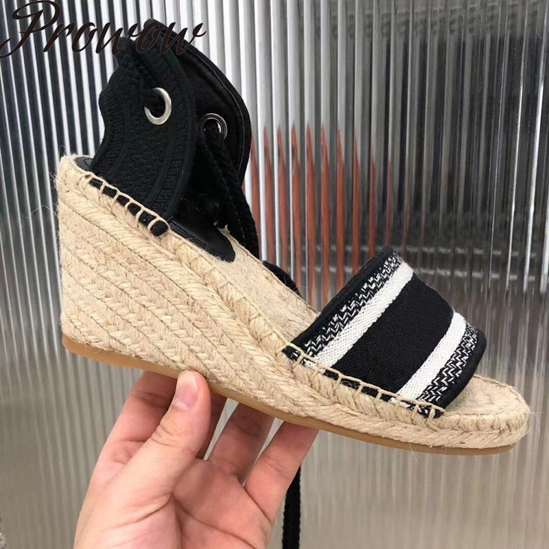 Europa Fashion New Summer Gladiator Lace Up Luxury Women Espadrilles Women Sandals hfhcc Shoes Lightweight Breathable Zapatos Mujer with Box, Black
Europa Fashion New Summer Gladiator Lace Up Luxury Women Espadrilles Women Sandals hfhcc Shoes Lightweight Breathable Zapatos Mujer with Box, Black